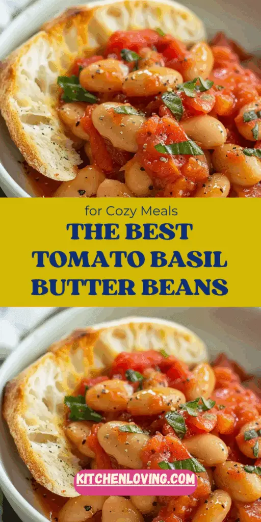 Tomato Basil Butter Beans