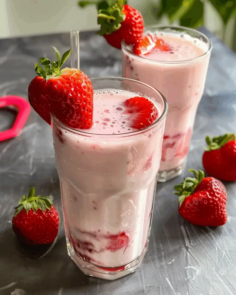 Homemade Korean Strawberry Milk