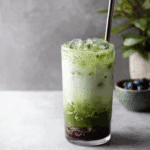 Iced Blueberry Matcha Latte
