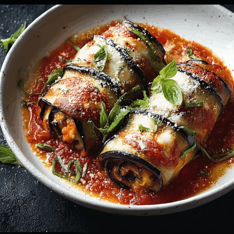 Vegetarian Aubergine Rollatini