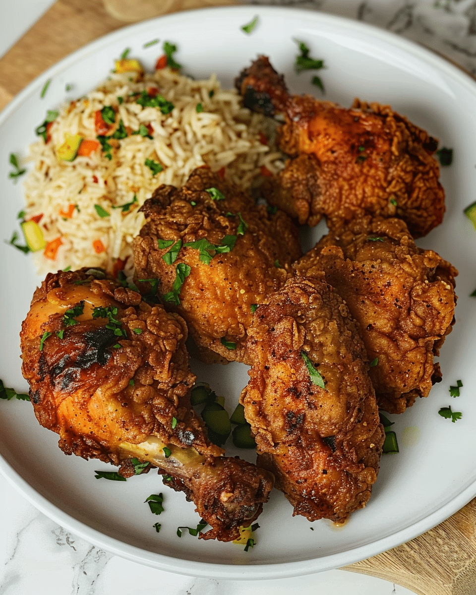 The Best Authentic Jamaican Jerk Fried Chicken