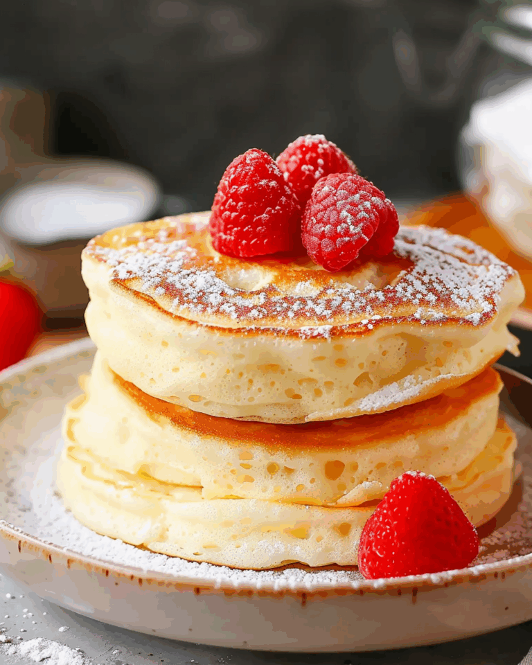 Fluffy Japanese Soufflé Pancakes