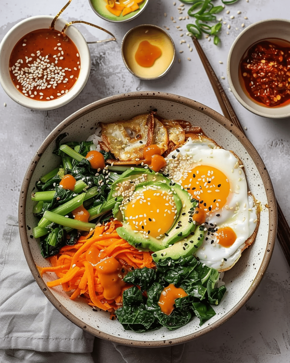 Korean Veggie Bibimbap Bowls