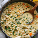 Creamy Lemon Chicken Orzo Soup