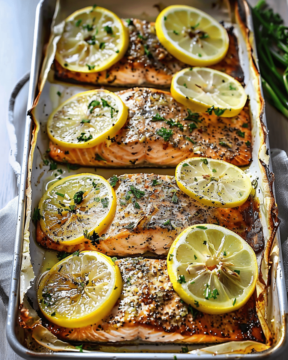 Baked Lemon Pepper Salmon