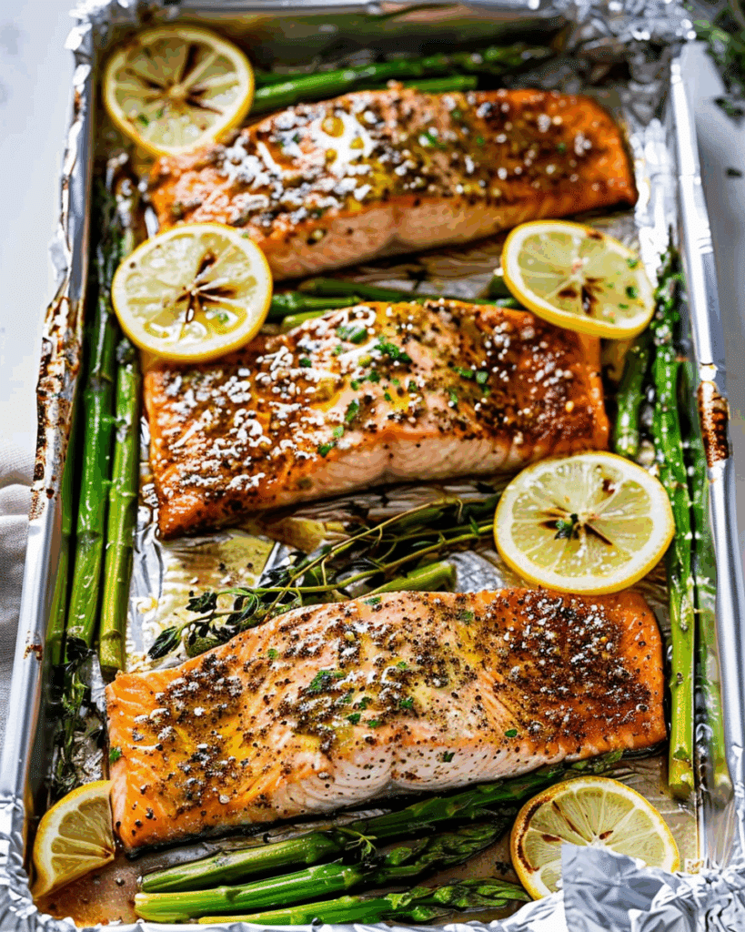 Baked Lemon Pepper Salmon