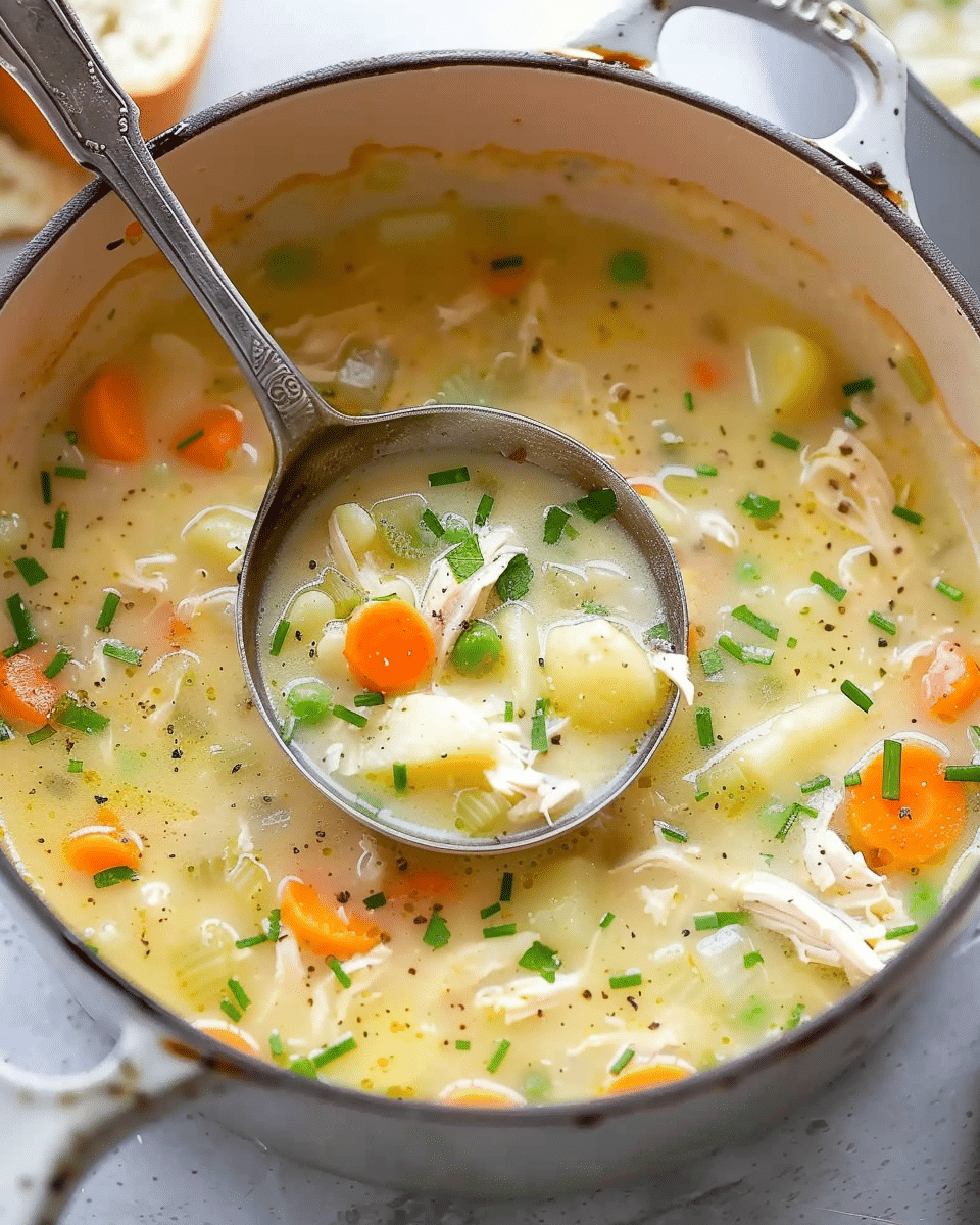 Light Chicken Potato Soup