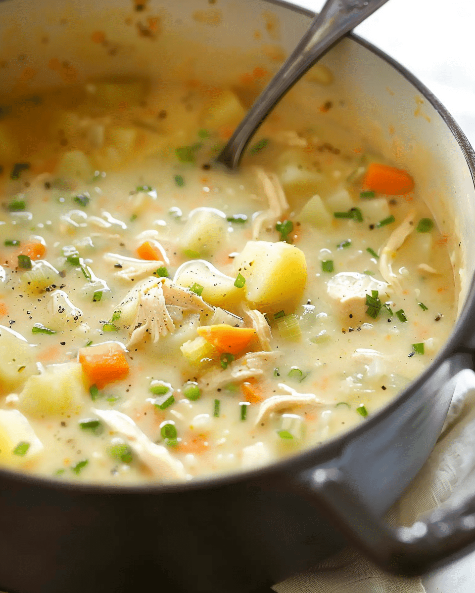 Light Chicken Potato Soup