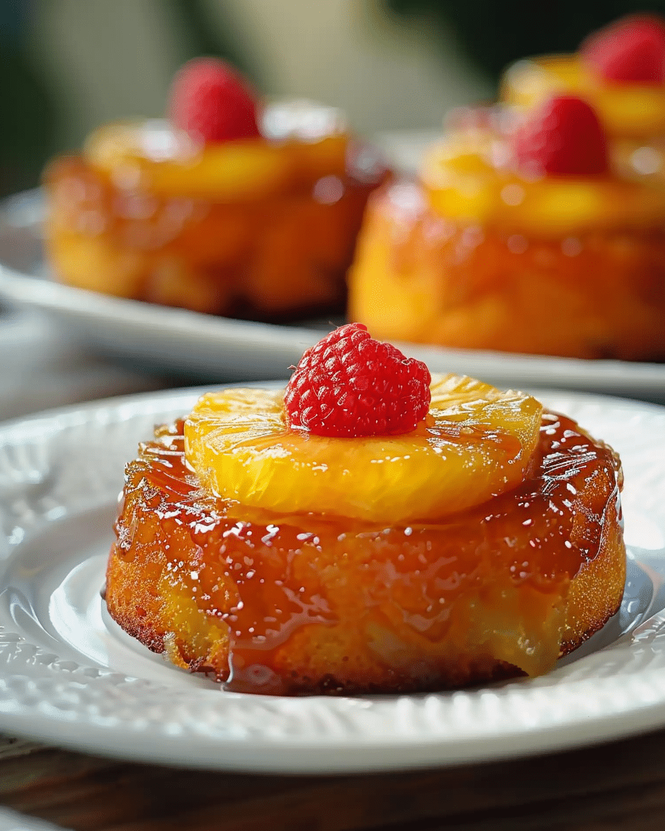 Mini Pineapple Upside Down Cakes