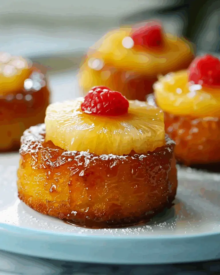 Mini Pineapple Upside Down Cakes