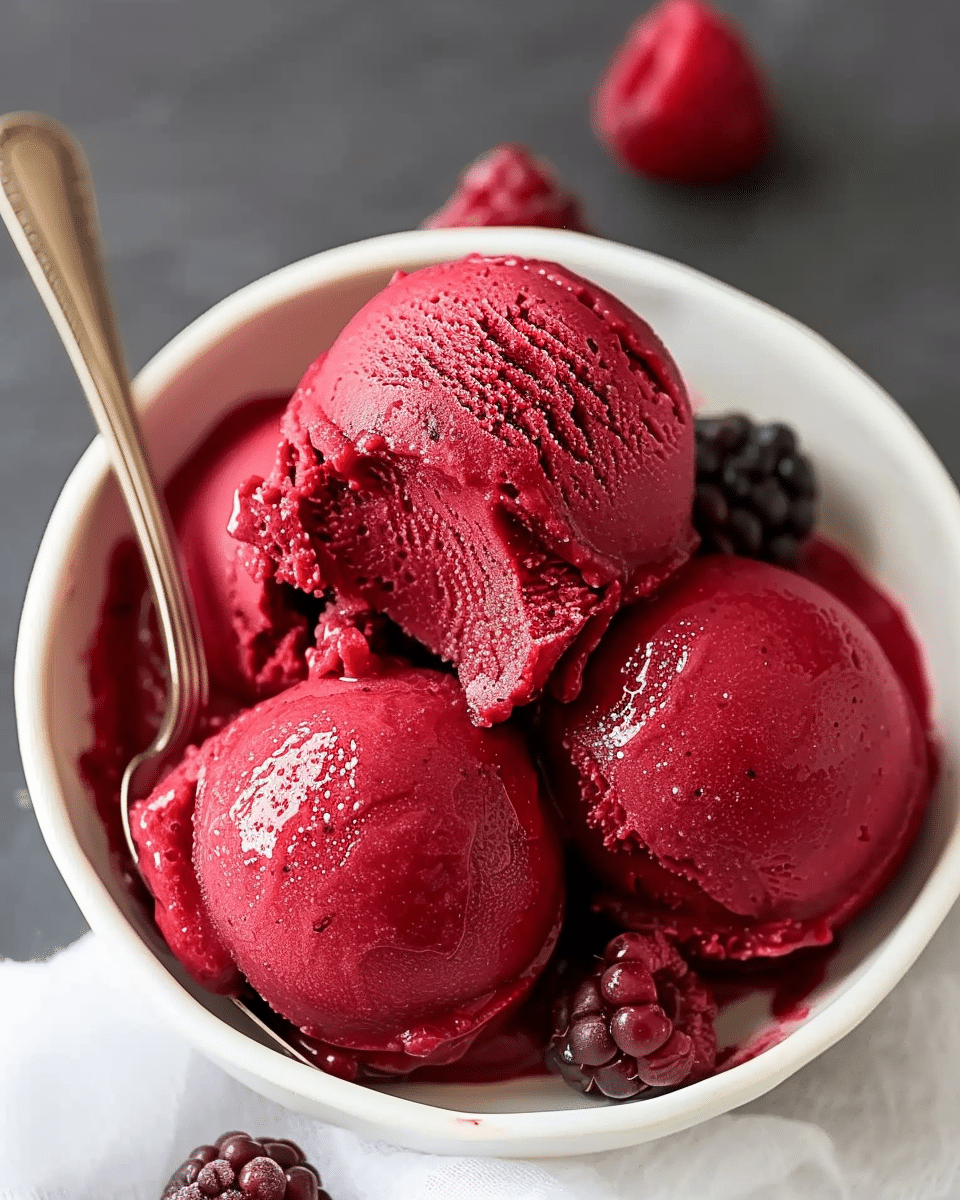 Ninja Creami Mixed Berry Sorbet