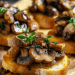 Mushroom Thyme Crostini