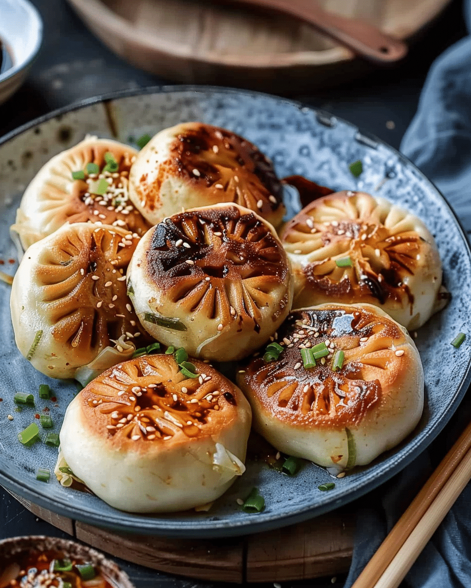 Vegan Pan‑Fried Buns (Sheng Jian Bao)