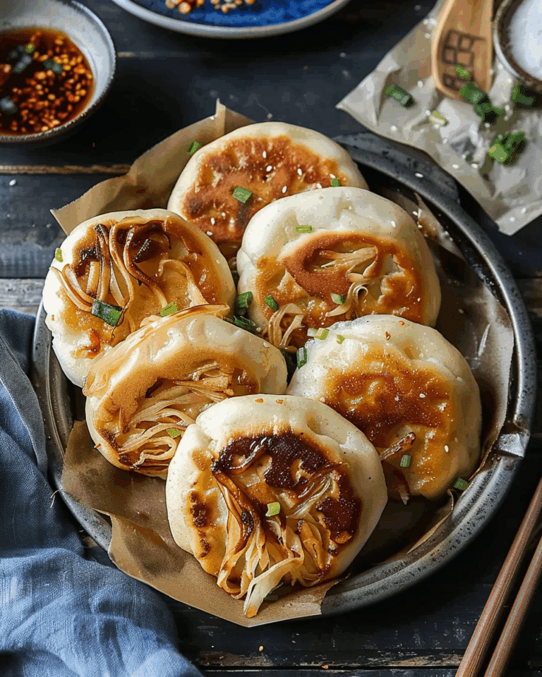 Vegan Pan‑Fried Buns (Sheng Jian Bao)
