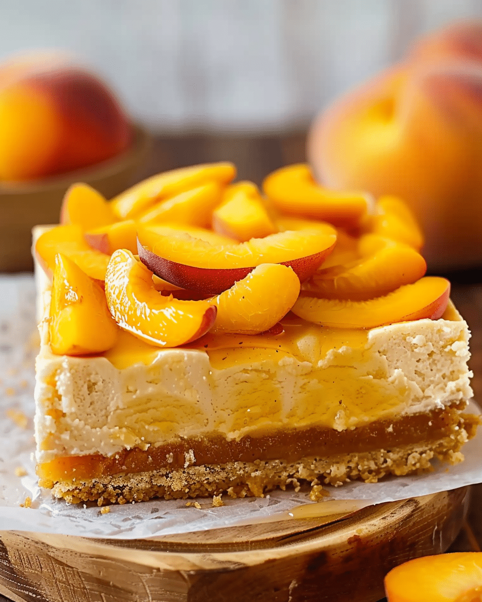Peach Cheesecake