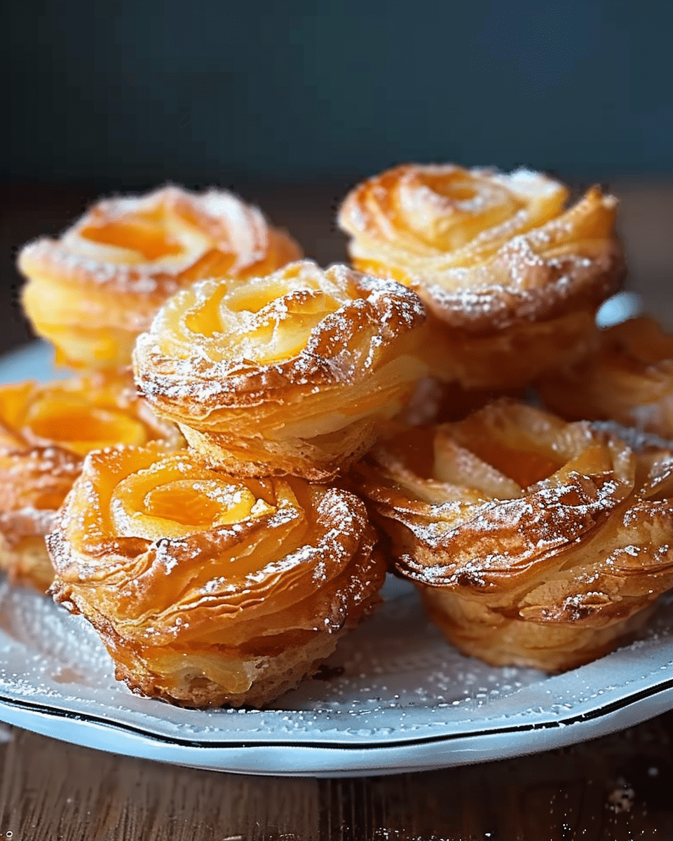 Peach Pie Cruffins