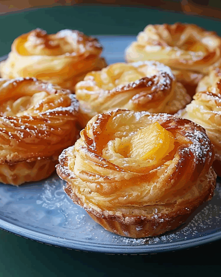 Peach Pie Cruffins