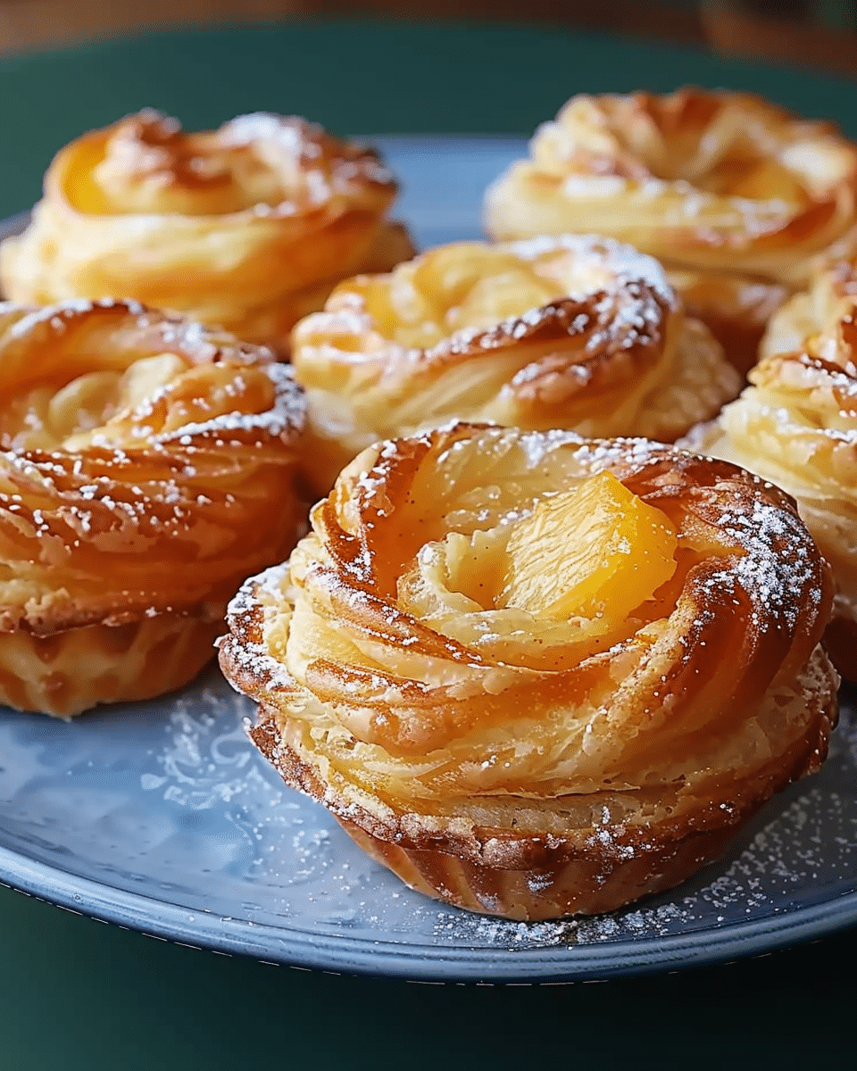 Peach Pie Cruffins