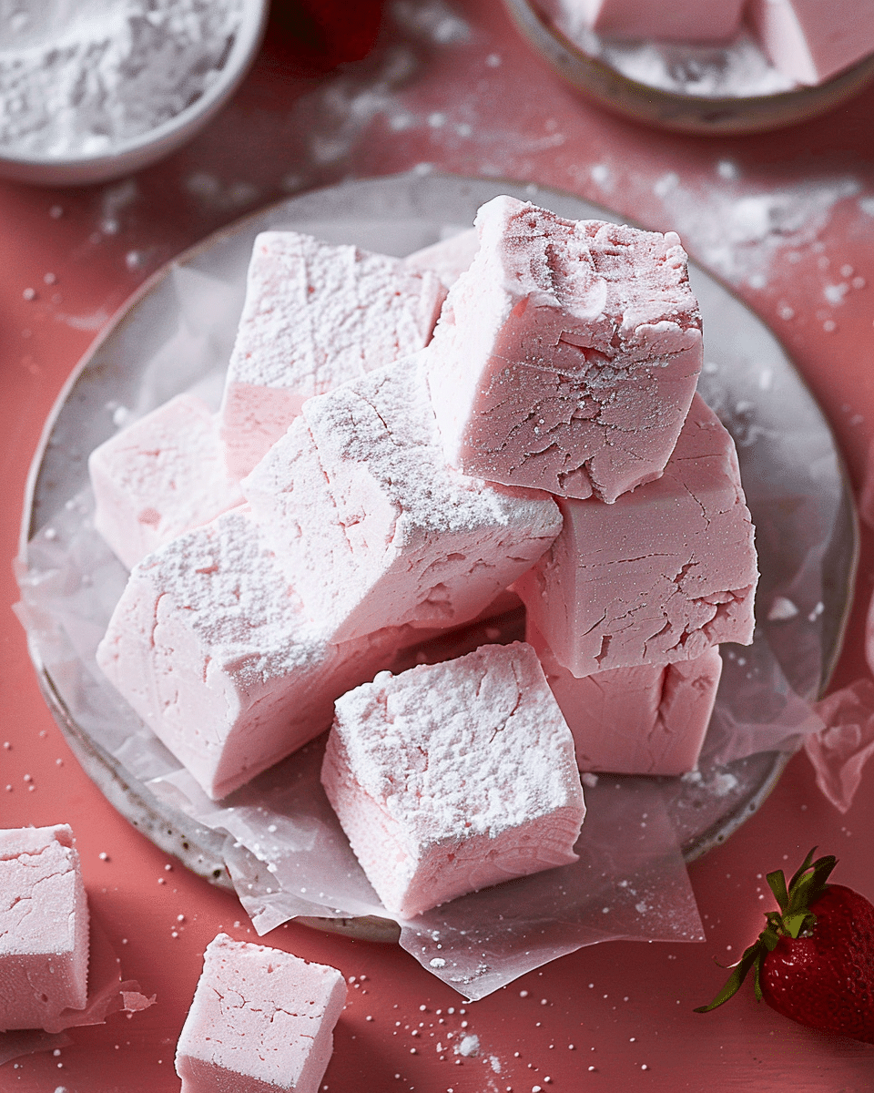 Strawberry Pink Marshmallows