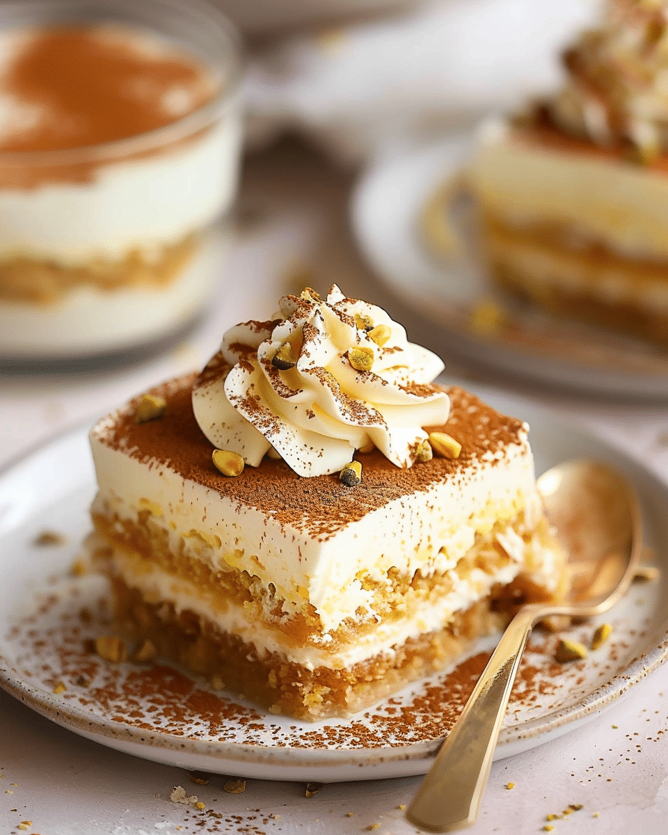 Easy Pistachio Tiramisu