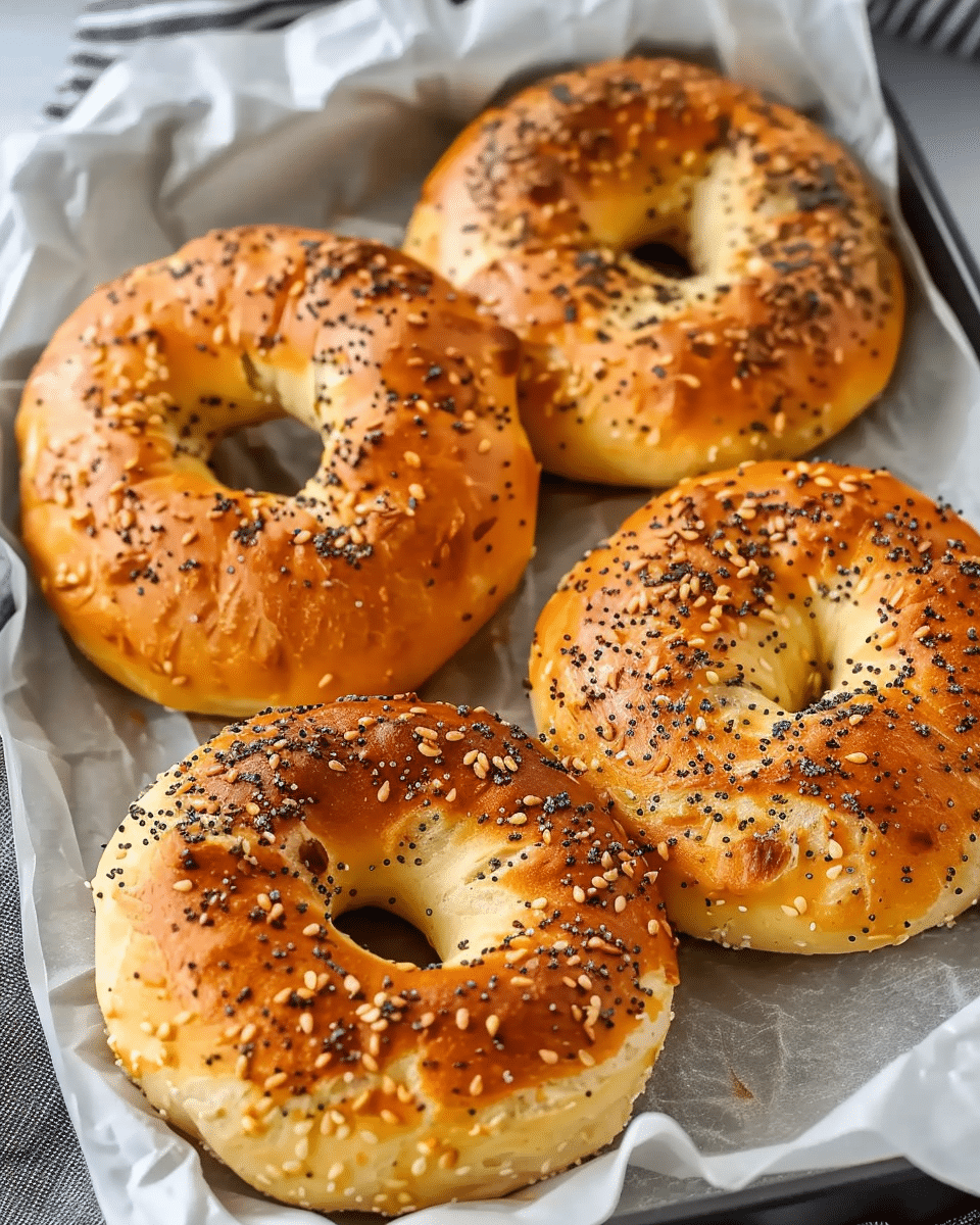Air Fryer Protein Bagels