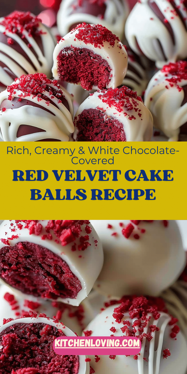Red Velvet Cake Balls Recipe | Kitchen Loving