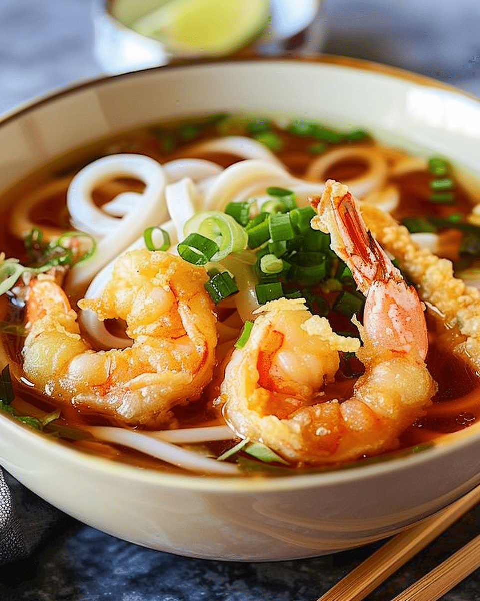 Shrimp Tempura Udon Soup