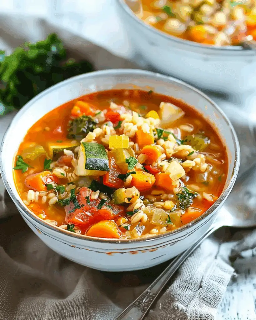 Vegetable Barley Soup (Slow Cooker)