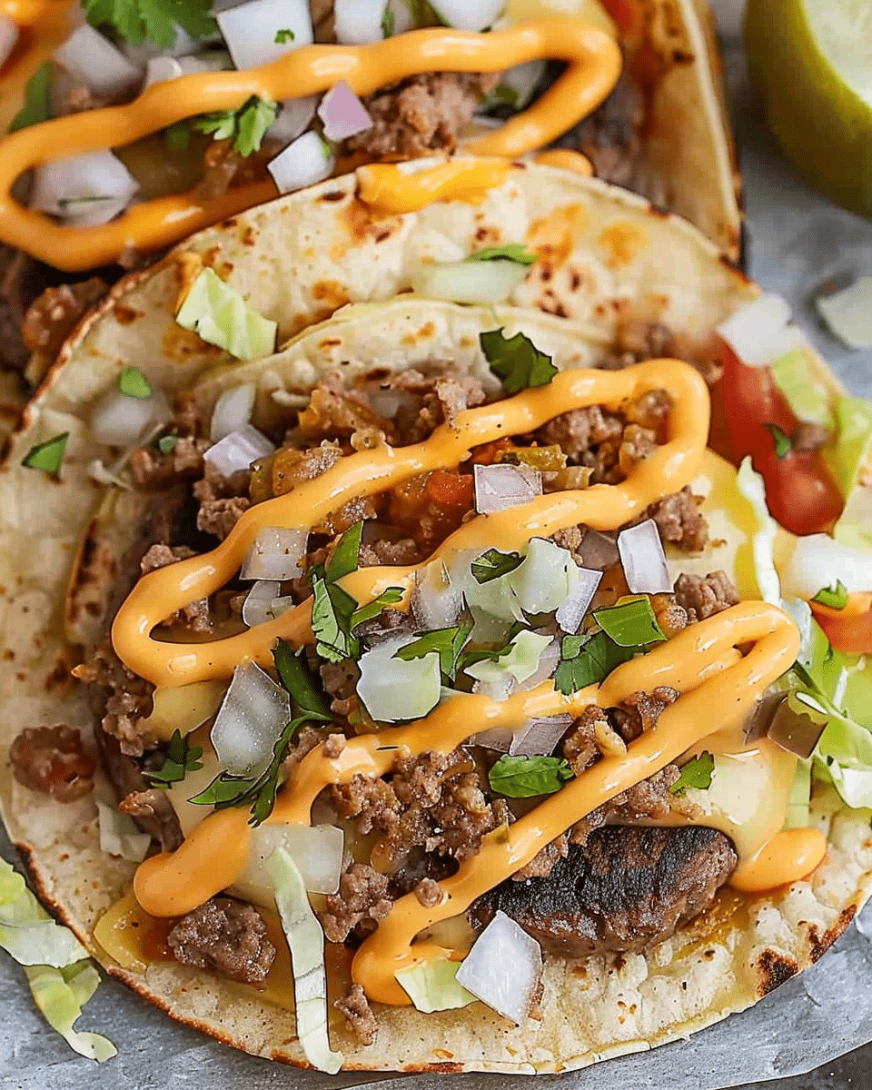 Smash Burger Tacos Recipe