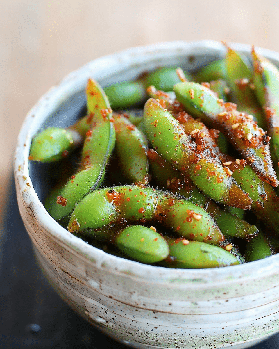 Spicy Miso Edamame