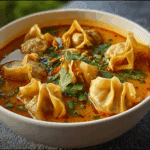 Spicy Red Curry Wonton Soup