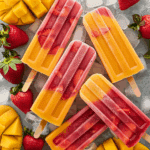 Strawberry Mango Popsicles