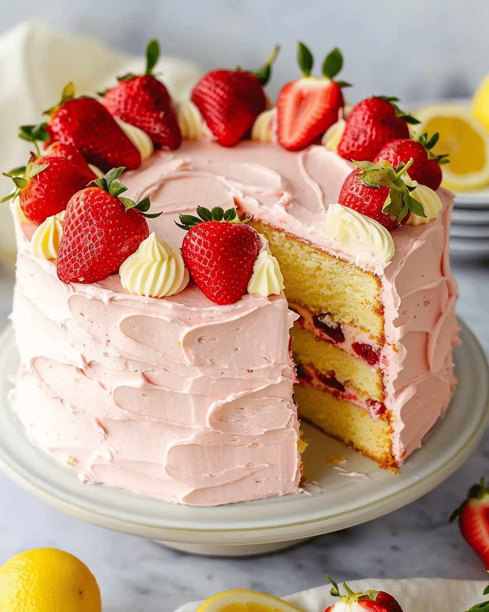 Strawberry Lemon Cake