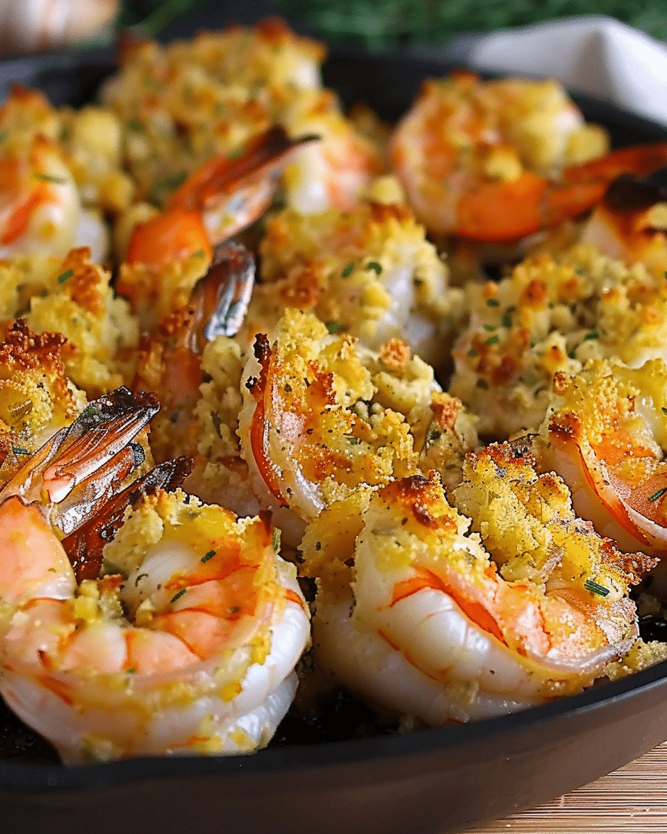 Stuffed Baked Jumbo Shrimp