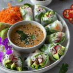 Summer Salad Rolls With Thai Peanut Sauce