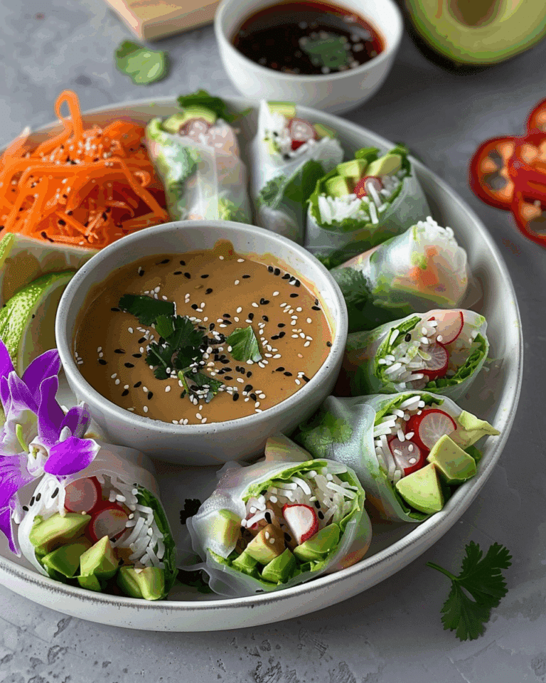 Summer Salad Rolls With Thai Peanut Sauce