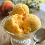 Three Ingredient Peach Sorbet
