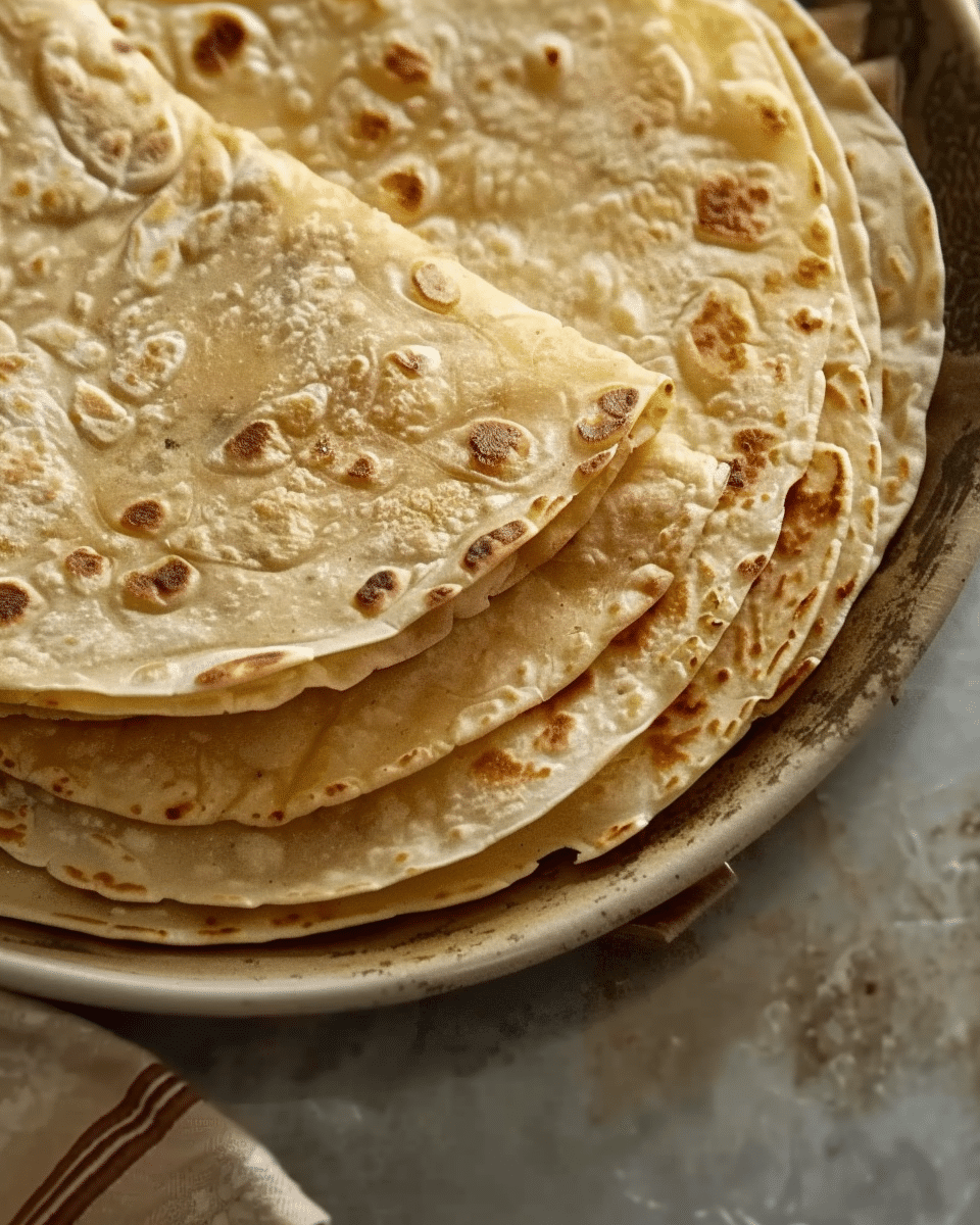 Easy Soft Flour Tortillas
