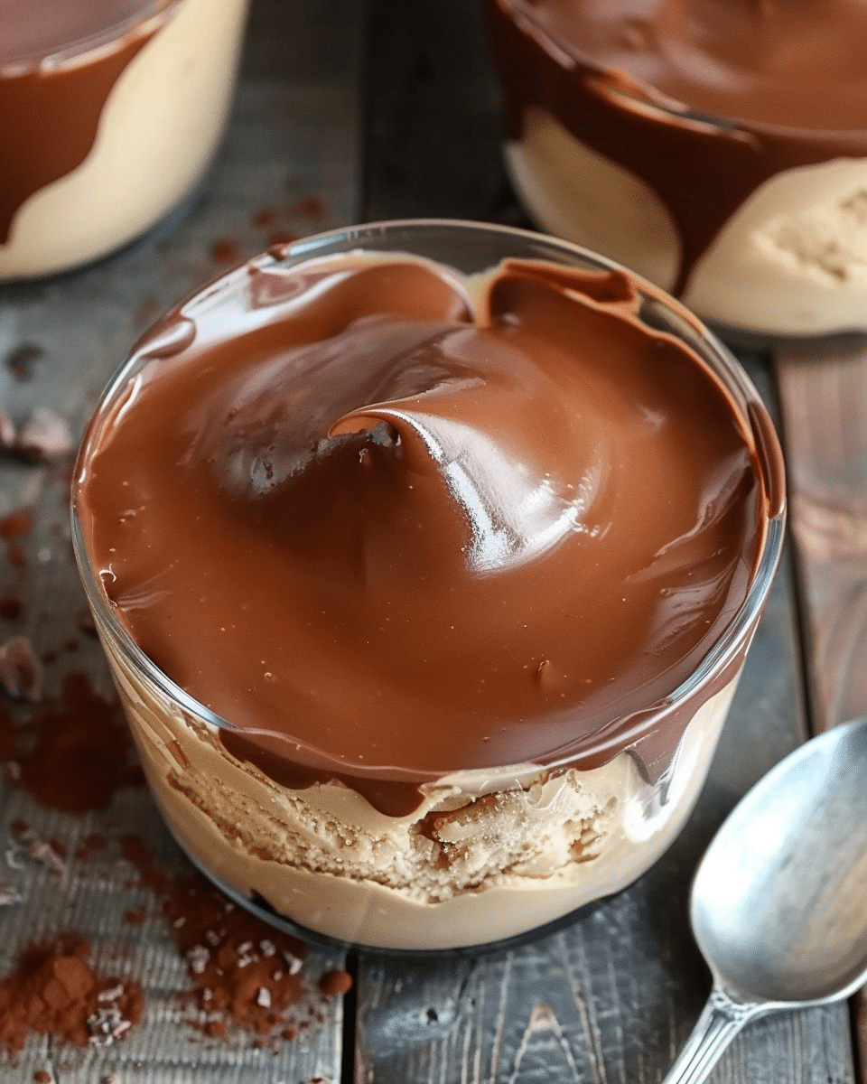 Vegan Peanut Butter Mousse (With a Chocolate Ganache!)