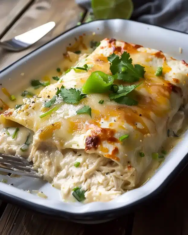 White Chicken Enchiladas