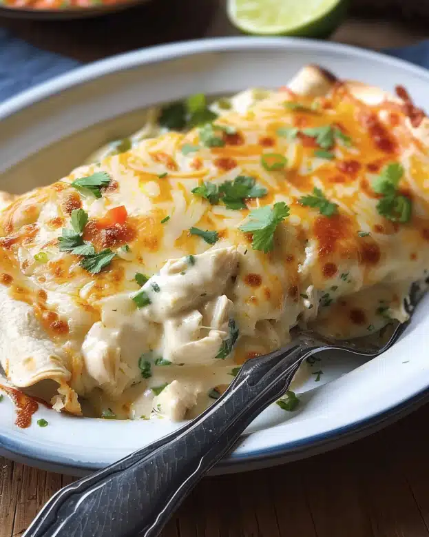 White Chicken Enchiladas