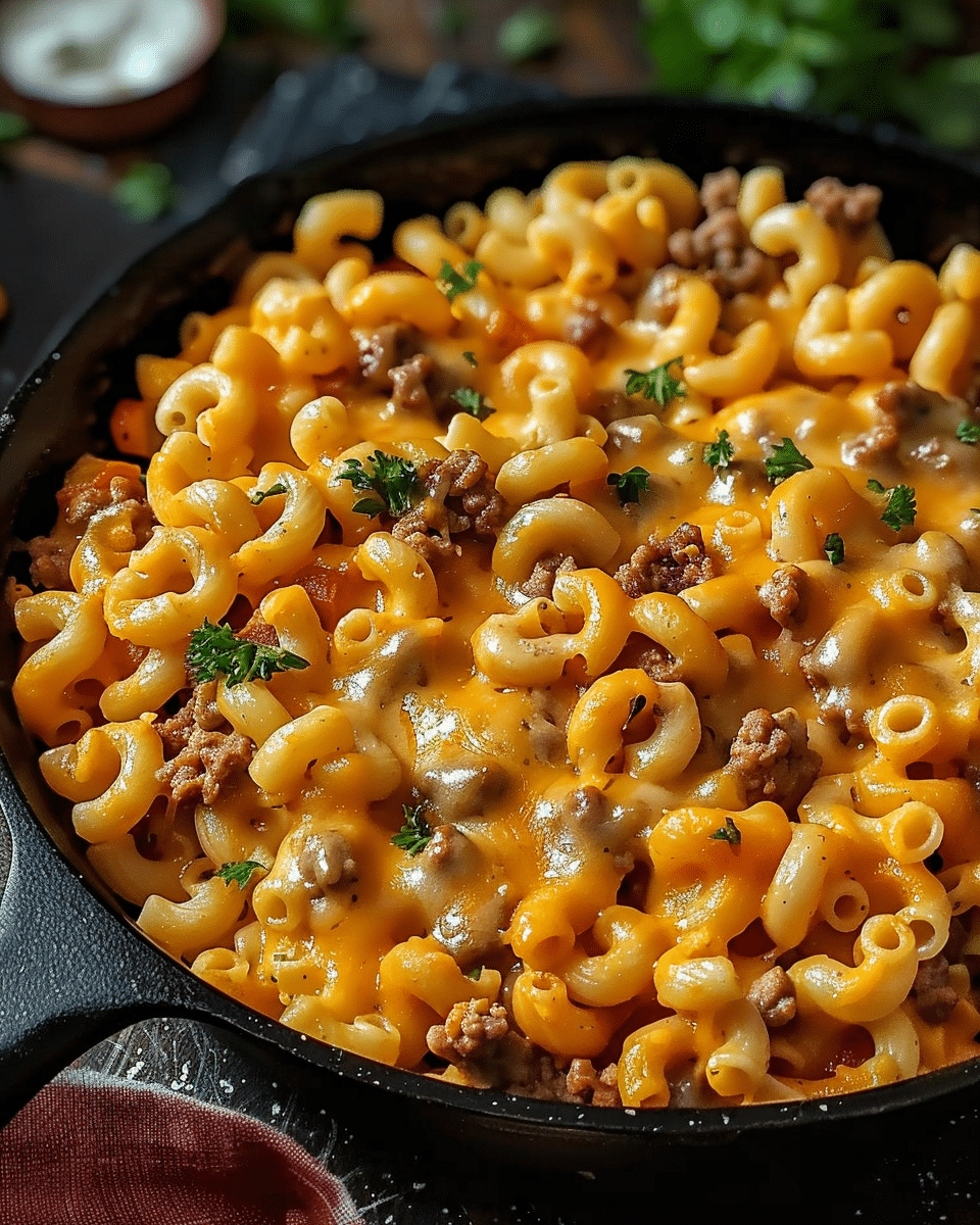 Easy Cheeseburger Macaroni Skillet in 30 Minutes
