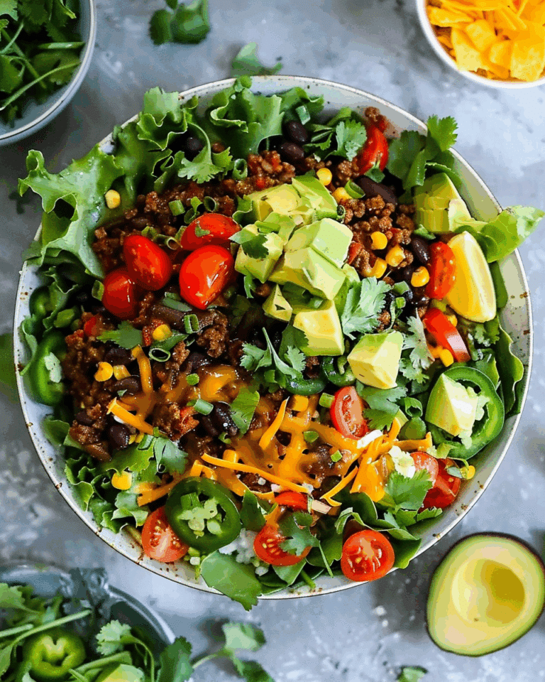 Keto Taco Salad Recipe With Ground Beef (Low Carb)