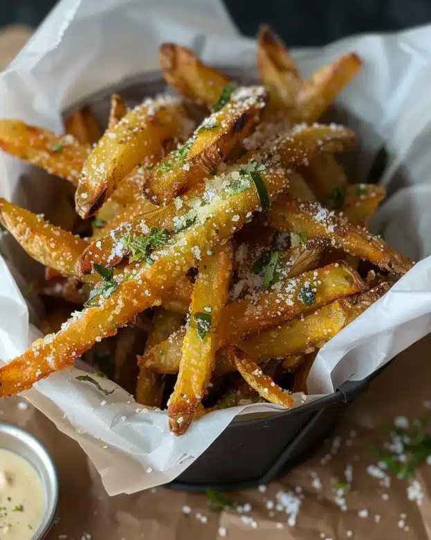 Garlic Parmesan Fries – Crispy, Cheesy & Easy to Make