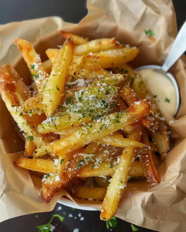 Garlic Parmesan Fries – Crispy, Cheesy & Easy to Make
