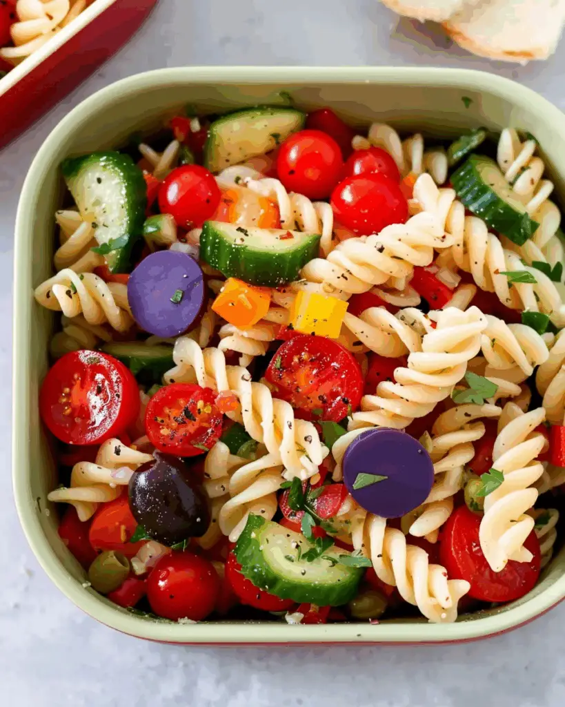 5 Minute Lunchbox Pasta Salad