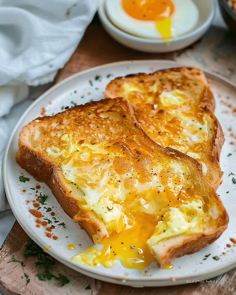 Air Fryer Egg & Cheese Toast