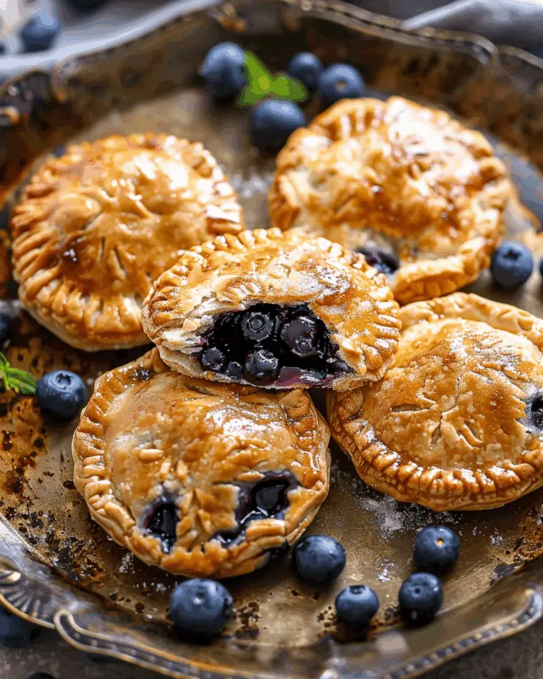 Blueberry Hand Pies: A Delightful, Handheld Dessert
