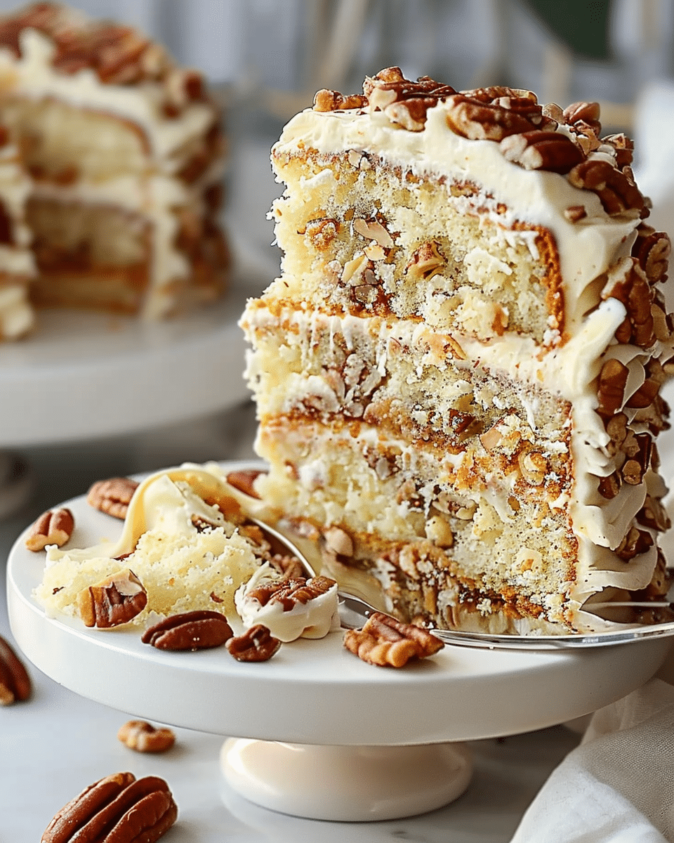 Decadent Butter Pecan Cake Recipe