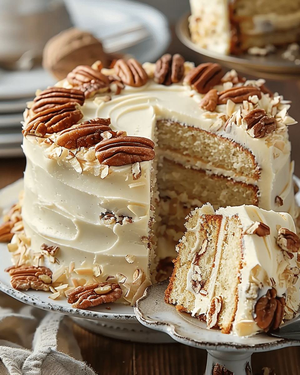 Decadent Butter Pecan Cake Recipe